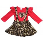 Suspender Dress - Leopard Love